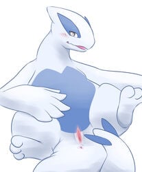 anus colored female female_only front_view legendary_pokemon lugia pokemon pokemon_(species) solo vulva waniharu