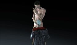 3d dante dante_(dmc:_devil_may_cry) devil_may_cry devil_may_cry_(series) dmc:_devil_may_cry gay incest male male_nipples male_only selfcest solo tagme yaoi