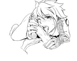 elsword elsword_(character) erection male_only open_mouth penis tagme tongue_out