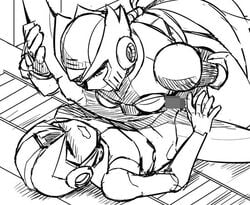 anal gay jiayulong male mega_man mega_man_x table_lotus_position tagme x_(mega_man) zero_(mega_man)