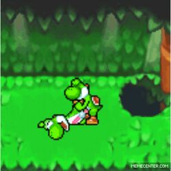 2boys anal animated male male_only mario_(series) mario_and_luigi_(series) nintendo no_humans penis pixel_art yoshi zb