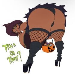 1girls ass big_ass big_breasts big_butt bottom_heavy bottom_heavy_female breasts camila_noceda costume disney female_only halloween halloween_costume heavenly_butts latina lingerie mature mature_female milf nipple_slip the_owl_house thick_ass thick_thighs wide_hips witch witch_hat