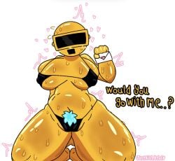 1girls artist_name asking asking_viewer ass_visible_through_thighs big_breasts big_thighs bikini blue_pubes blue_pubic_hair breasts busty busty_female camel_toe cameltoe cyan_pubic_hair female garnie_(justkittyful) garnold_(sprunki) glistening glistening_body glistening_breasts glistening_pubes glistening_skin glistening_thighs gold_body gold_skin heart heart_symbol incredibox_mod justkittyful kneeling looking_at_viewer motion_lines nipple_bulge pubes pubic_hair pussy_outline roblox roblox_avatar robloxian self_upload shaded shiny shiny_body shiny_breasts shiny_skin shiny_thighs shy simple_background solo solo_female sprunki string_bikini sweat sweatdrop sweating sweaty sweaty_body valentine's_day visor voluptuous voluptuous_female watermark white_background wide_hips yellow_body yellow_skin