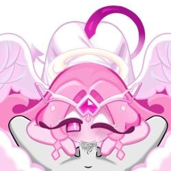 1boy 1girls anon blowjob cookie_run cookie_run_kingdom deepthroat eternal_sugar_cookie fellatio female male male_pov oral oral_sex penis pov saliva self_upload sloppy sloppy_blowjob tagme unepicroachy veiny_penis