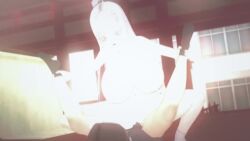 3d 3d_(artwork) 3d_animation 3d_model animated big_breasts blue_archive censored cowgirl_position cum cum_from_pussy cum_in_pussy cum_inside halo nagusa_(blue_archive) no_sound sensei_(blue_archive) sex straight tagme video what