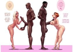 2boys 2girls :>= abs amber_(fellatrix) ass balls big_balls big_black_cock big_breasts big_butt big_lips big_nipples big_penis bimbo bimbo_lips blonde_hair blowjob blowjob_pov breasts brittany_(fellatrix) chubby chubby_female curvy curvy_figure dark-skinned_male dark_penis dark_skin dark_skinned dark_skinned_male dialogues double_impregnation fat_ass fellatrix group_sex heels heels_only huge_breasts interracial long_penis muscles muscular muscular_male original_character penis red_hair secret_comics spreading_own_pussy straight sucking_penis tagme thick_ass thick_thighs toned toned_body video voice_acted voluptuous worship