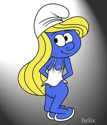 helix smurfette tagme the_smurfs