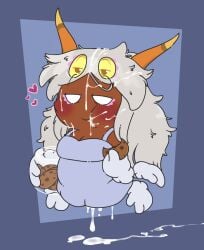 absurd_res after_facial after_oral after_sex arachnid blush cookie_jar cookies cum cum_dripping_on_floor cum_dripping_out_of_pussy cum_in_mouth cum_on_face cum_on_floor cum_on_hair eating eating_food hearts hi_res ibispaint_(medium) kirby_(series) kirby_triple_deluxe messy_hair night_dress nintendo queen_sectonia satisfied_look sectaranza solo_female