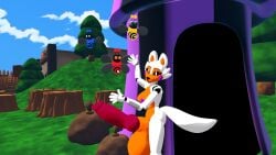 3d big_balls big_penis breasts five_nights_at_freddy's fnaf_world futanari huge_balls knot lolbit lolbit_(fnaf) long_penis presenting solo vrchat