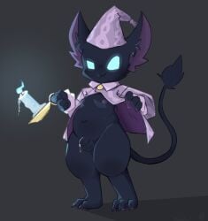 3_toes 4_fingers anthro avian balls beak bedroom_eyes black_body black_feathers blue_eyes bodily_fluids bottomless candle candlelight claws clothed clothing cum cum_drip deadlock dripping empty_eyes erect_nipples feathers feet fingers flaccid genital_fluids genitals glowing glowing_eyes gryphon hat headgear headwear hi_res himacat humanoid_genitalia humanoid_penis light male mythological_avian mythological_creature mythology narrowed_eyes navel nightcap nipples one_eye_half-closed pajamas pawpads penis precum precum_drip presenting rem_(deadlock) seductive shadow simple_background slightly_chubby solo tail toe_claws toes valve