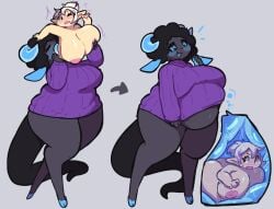 digestion_noises eerieviolet original original_character same_size_vore swallowed_whole swallowing unwilling unwilling_prey unwilling_vore vore
