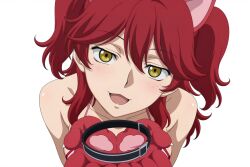 ai_generated big_breasts camel_toe cameltoe catgirl_costume female_pervert female_villain freckles freckles_on_face ginger ginger_female ginger_hair gundam gundam_00 huge_ass large_breasts micro_bikini nena_trinity nipple_bulge pale_skin paw_gloves paw_shoes red_hair redhead redhead_female redheaded_female scantily_clad stud_earrings thick_thighs twintails twintails_(hairstyle) villainess yellow_eyes