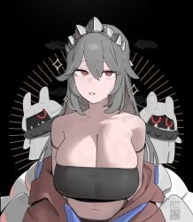 alexandrina_sebastiane azz0422 cleavage huge_breasts large_breasts long_hair tagme zenless_zone_zero