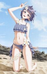 :d absurd_res absurdres armpit armpit_crease armpits arms_up ass ass_visible_from_the_front ass_visible_through_thighs barefoot beach beauty_mark belly_button big_ass big_butt bikini bikini_bottom bikini_top blue_eyes butt_from_the_front child_bearing_hips curvaceous_hips curvy_hips female female_focus female_only flower flower_in_hair flower_thigh_strap frilled_bikini hair_ornament highres hololive hololive_english hololive_myth huge_ass huge_butt kneeling large_ass large_butt large_hips large_thighs light-skinned_female light_skin mole mole_on_ass navel ninomae_ina'nis non-nude official_alternate_costume official_alternate_hairstyle pale-skinned_female pale_skin pale_skinned_female panties peace_sign pointy_ears pose posing purple_hair samukzz short-haired_female short_hair short_hair_female skinny skinny_female smile smiling solo solo_female solo_focus stomach swimsuit swimwear tentacle thick_thighs thigh_strap thighs tummy v v_sign virtual_youtuber vtuber water_drop wet wet_body wet_skin white-skinned_female white_skin white_skinned_female wide_hips