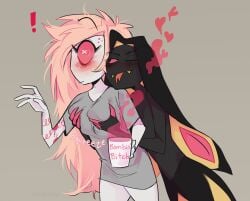 1boy 1girls 2025 2d blush blush_lines blushing_female blushing_male cherri_bomb cherri_bomb_(hazbin_hotel) clothed coffee coffee_cup coffee_mug color cyclops exclamation_mark exclamation_point fangs female grabbing grabbing_another's_breast grabbing_breasts grabbing_from_behind grope_from_behind groping groping_breast groping_breasts groping_from_behind hazbin_hotel heart heart_symbol male messy_hair mythiilewdii onomatopoeia pink_hair sir_pentious sir_pentious_(hazbin_hotel) snake squeezing squeezing_breasts steam suprised suprised_expression suprised_look tongue tongue_out vivienne_medrano watermark wink winking