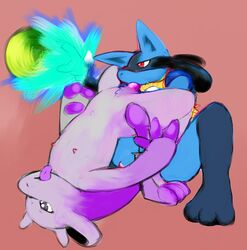 isotope001 lucario mega_mewtwo_y mewtwo pokemon pokemon_(species) tagme