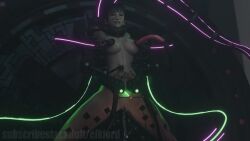 3d belly_button bondage boobs elklordart eve_(stellar_blade) machine machine_bondage tagme tickling torture video