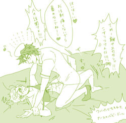 atsushi_yugekun battle_tendency caesar_zeppeli crossdresser_on_top crossdresser_topping crossdressing heels high_heels jojo's_bizarre_adventure joseph_joestar josou_seme lingerie male male_only nightie nurse nurse_cap nurse_hat nurse_uniform slip tagme yaoi