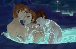 3boys clu disney gay kevin_flynn male male_only rinzler tron tron_legacy