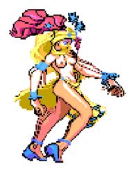 1girls animated artist_request bouncing_breasts breasts edit female human jojo's_bizarre_adventure light-skinned_female light_skin long_hair midler nipples purple_hair shounen_jump sprite sprite_edit standing stardust_crusaders tagme topless topless_female transparent_background veil villainess