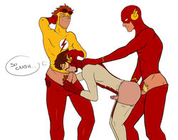 3boys age_difference anal anal_penetration anal_sex artist_request balls_outline balls_under_clothes barry_allen bart_allen biting_own_lip black_hair black_hair_bottom brown_hair closed_eyes clothed_sex cock_gobble cock_hungry colored cum_hungry dc dcau domination earth_16 erection fellatio fuck_and_suck fucked_from_behind gay ginger_hair giving_head gloves goggles going_down_on hair hand_on_head hand_on_shoulder hands_behind_head holding_penis hood impulse incest kid_flash light_hair_on_dark_hair male male_only mask multiple_boys multiple_males multiple_penises oral oral_sex orgasm_face pants_down penis_in_ass penis_in_mouth penis_size_difference pleasure_face puberty pubes pubic_hair red_hair red_hair_on_black_hair red_hair_top spitroast standing_doggy_style suck_and_fuck sucking_off the_flash threesome tight_anal unknown_artist veiny_penis wally_west white_background yaoi young_justice young_justice:_invasion young_justice_(cartoon)