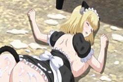 after_sex ahe_gao alisa_(katainaka_ni_totsui_de_kita_russia_musume_to_h_shimakuru_ohanashi) animated apron areolae ass big_ass big_breasts black_dress blonde_hair blue_eyes blush breast_milk breasts buttplug buttplug_tail cat_ears cat_tail censored choker closed_eyes clothed_sex clothing collaboration_works collared_dress cum cum_on_body cum_on_floor cumdrip curvy dripping female female_only grope heavy_breathing huge_breasts katainaka_ni_totsui_de_kita_russia_musume_to_h_shimakuru_ohanashi lactation large_breasts lingerie maid maid_apron maid_headdress milk moaning nipples on_stomach open_mouth open_shirt orgasm passed passed_out pregnant puffy_sleeves saliva sex shaking short_hair solo stained_clothes thighhighs tongue_out unconscious