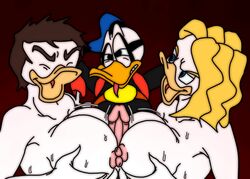 disney donald_duck juniper_ducklair korinna_ducklair nipples paperinik_new_adventures penis pkna