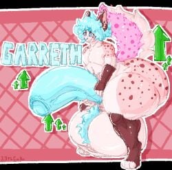 13thcakensfw anthro ass balls big_balls big_butt big_penis blue_hair body_size_growth canid canine canis domestic_dog erection expansion felid garreth_(thedgamesd) genitals hair hi_res huge_balls huge_butt huge_cock husky hyper hyper_balls hyper_butt hyper_genitalia hyper_penis male mammal nordic_sled_dog nude penis simple_background size_transformation solo spitz tail text thick_thighs transformation white_body wide_hips