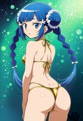 1girls 2025 ai_generated ass ass_focus blue_eyes blue_hair braid braided_hair bubble_ass bubble_butt butt_focus chun_meiyui female female_focus female_only human human_only light-skinned_female light_skin long_hair looking_at_viewer looking_back madoka_worship magia_record:_mahou_shoujo_madoka_magica_gaiden magical_girl mahou_shoujo_madoka_magica meiyui_chun puella_magi_madoka_magica twintails very_long_hair white_skin white_skinned_female