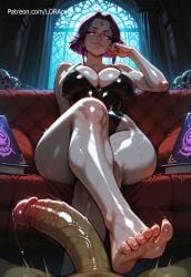 1boy 1boy1girl 1girls 4k absurd_res absurd_resolution absurdres ai_assisted ai_generated armpits ass beast_boy big_breasts black_leotard black_swimsuit breasts dc dc_comics dcamu dcau dceu emo feet feet_on_penis foot_fetish footjob garfield_logan gigantic_breasts goth goth_girl green_penis green_skin hi_res high_quality high_resolution highres huge_ass huge_breasts imminent_sex implied_sex latex leotard loracore massive_ass massive_breasts massive_butt massive_thighs massive_tits plump purple_eyes purple_hair rachel_roth raven_(dc) suggestive suggestive_gesture suggestive_look suggestive_pose suggestive_posing swimsuit teen_titans thick_thighs toes toes_on_penis wide_hips