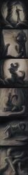 absurd_res bodily_fluids comic creepy_gun cum erection feral genital_fluids genitals group hi_res human interspecies long_image male male/male male_penetrated male_penetrating male_penetrating_male mammal nude penetration penis penis_in_tentacle_sex sex tall_image worm