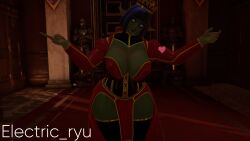 crown dress electric_ryu female goblin_female goblin_queen vrchat vrchat_avatar