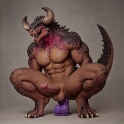 abs ai_generated anal anal_insertion animated anthro bara comfyui digitigrade dildo dildo_in_ass dildo_riding erection fangs furry gay horns monster_hunter muscular navel nergigante nipples open_mouth pectorals penis riding scales sharp_teeth squatting tagme tail testicles thick_thighs toe_claws tusks veins veiny_penis video yaoi