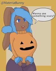 blue_hair lopunny materiabunny nintendo pokemon tagme