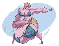 1female 1girls abs alternate_version_available ball_bra balls balls_bigger_than_breasts balls_bigger_than_head balls_bigger_than_torso bananarama_(artist) big_balls big_breasts big_cock big_penis big_testicles big_thighs bikini bikini_top boku_no_hero_academia breasts cock colossal_balls dickgirl enormous_balls enormous_testicles female female_focus female_only futanari gigantic_balls gigantic_cock gigantic_penis gigantic_testicles huge_balls huge_breasts huge_cock huge_testicles huge_thighs hyper_balls hyper_testicles intersex large_balls large_breasts large_cock large_penis large_testicles large_thighs large_tits massive_balls massive_cock massive_penis massive_testicles massive_thighs mina_ashido muscles muscular muscular_arms muscular_body muscular_female muscular_legs muscular_thighs my_hero_academia penis pink_skin precum shounen_jump solo solo_female solo_focus tagme testicles thick_thighs thighs