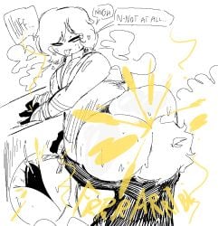 1boy 1girls cum cumming_through_clothing fart farting_in_face female limbus_company male murakumozoea oc original_character outis_(limbus_company) project_moon tagme