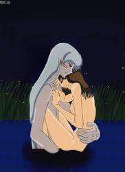 inuyasha mmj69 rin_(inuyasha) sesshoumaru tagme water