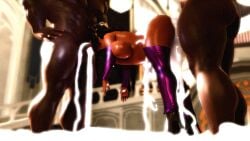 1girls 2boys anal anal_insertion anal_sex anal_sex belly_bulge belly_expansion black_body black_hair chest_bulge cum cum_dripping cum_dump cum_in_ass cum_in_mouth cum_inside double_penetration excessive_cum female hanging_on_penis impossible_fit knocked_out kuroinu_~kedakaki_seijo_wa_hakudaku_ni_somaru~ large_ass large_breasts large_insertion large_penis larger_male olga_discordia oral oral_penetration oral_sex ridiculous_fit throat_bulge throat_fuck
