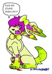2025 animal_genitalia animal_penis autopsy_scar balls barely_visible_balls barely_visible_genitalia barely_visible_penis blood blush blush_stickers bodily_fluids bow_(feature) bow_ribbon canine_genitalia canine_penis digital_media_(artwork) eeveelution english_text erection fakemon fentanyl_(jackrabbit) feral generation_6_pokemon genitals gore_focus hazard_symbol jackrabbit_(artist) male microsoft_paint_(artwork) nintendo pedophile_iconography pedophilia_humiliation penis pokemon pokemon_(species) radiation_symbol ribbons self-harm sheath signature sitting solo stated_pedophilia sylveon symbol text