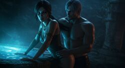 brown_hair dante devil_may_cry lara_croft lara_croft_(survivor) ponytail sex tomb_raider tomb_raider_(survivor)