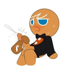 2025 2boys anthro balls ballsack blue_eyes blush blush_lines bow bowtie cock cookie cookie_run cookie_run:_tower_of_adventures cookie_run_kingdom cookie_run_ovenbreak cum cumming duo duo_male floppy_cock gingerbrave handjob humanoid_genitalia humanoid_penis kuwoesque male male/male male_only no_humans non-human non-human_only penis pulling_down_pants semen tagme tuxedo white_hair