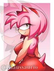 amy rose from sega by klaussaurio