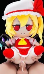 1girls ai_generated anal_sex anus ass_focus asshole being_held breasts doll female flandre_scarlet fumo_plush held_by_legs held_up legs_held_up legs_up penetration plush_doll plushie plushophilia pussy red_eyes sex sex_toy short_hair smile thick_ass thick_thighs tight_ass touhou