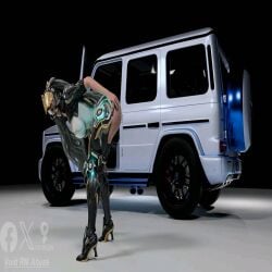 bunny_ears bunny_girl bunny_suit bunnygirl descendant mercedes-benz patreon patreon_artist the_first_descendant truck_(vehicle) ultimate_bunny