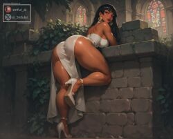 1girls ai_assisted ai_generated aisinful ass ass_focus big_ass big_breasts big_butt breasts chel chel_(the_road_to_el_dorado) dark-skinned_male dark_skin dress female female_only hi_res high_heels large_ass large_breasts mommy mommy_kink the_road_to_el_dorado thick_thighs thighs wide_hips