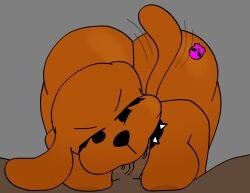 >:( angry anthro anthro_on_human big_breasts blowjob breasts_on_lap brown_body brown_fur choker cock_bulge collar dark-skinned_male dog_ears dog_tail fat_ass female fnfartisthehe furry huge_ass lyric_(fnfartisthehe) lyricdrawsstuff mad male oral oral_sex pink_skull punk_dog skull tagme tail tattoo tattoo_on_butt tilted_head wagging_tail
