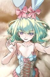 androgynous bunny_ears clothed clothing crossdressing femboy lio_fotia pov promare suggestive_clothing twink