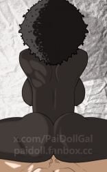 african_female animated asian asian_male big_breasts black_and_white black_body breasts doggy_style loop looping_animation original original_character paidoll round_ass