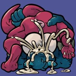 4_fingers 4_toes 69_position anthro anus ass balls big_balls big_butt blue_background blue_body bodily_fluids cum cum_in_mouth cum_inside curling_toes deepthroat digitigrade dragon duo excessive_cum excessive_genital_fluids feet fellatio fingers genital_fluids genitals hi_res holding_tail horn jason_greenwood lying male male/male maltus_vandrel microsoft minecraft mojang muscular muscular_male mythological_creature mythological_scalie mythology oral penile pink_anus puffed_cheeks puffy_anus red_body red_skin red_tail scalie sex simple_background spread_anus spread_butt spreading tail toes warden_(minecraft) warryn_(trick_rex) white_balls xbox_game_studios yellow_body