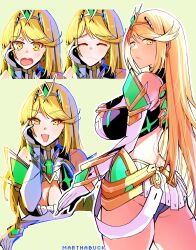 mythra from xenoblade (series) by marthabucks